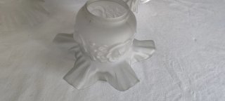 Lámpara de techo cristal y metal
