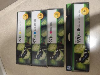 Cartuchos de tinta HP 971XL y 970XL