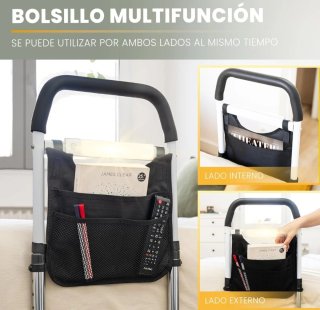 Barandilla seguridad cama adultos con organizador