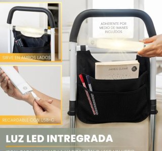 Barandilla seguridad cama adultos con organizador