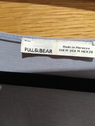 Vestido largo Pull&Bear azul cielo.
