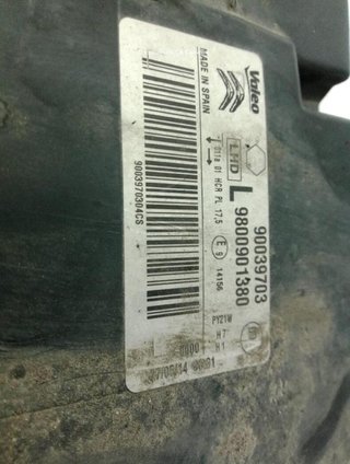 23082557 9800901380 faro izq citroen c4 1.6 hdi 90