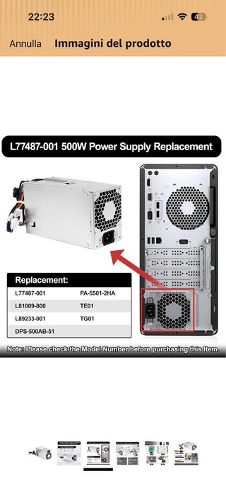 Alimentatore PC Nuovo