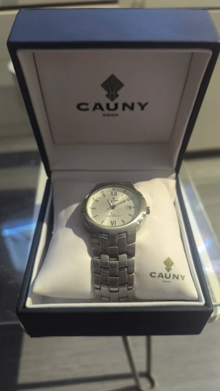 Reloj Cauny Plata y Blanco