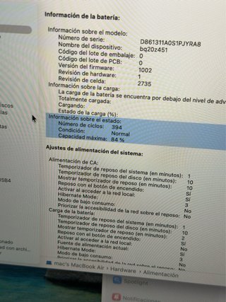 MacBook Air M1 2020 8GB 128GB SSD Plata
