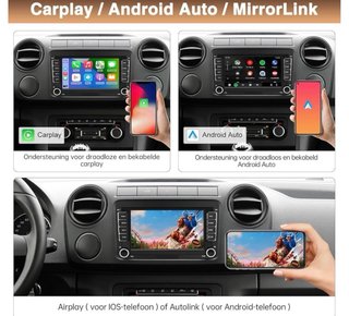 Pantalla CarPlay, para Volkswagen, Seat y Škoda