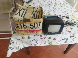 TV portatile vintage IRRADIO nero