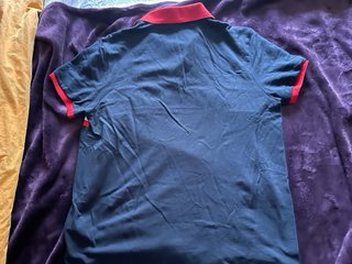 Polo Lacoste Sport Talla L Azul y Rojo