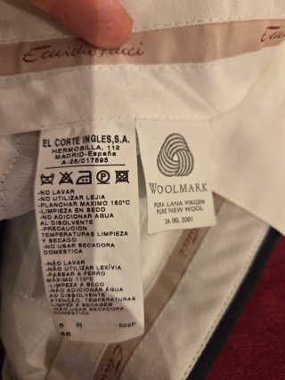 Traje Emidio Tucci Lana Talla 46 Gris