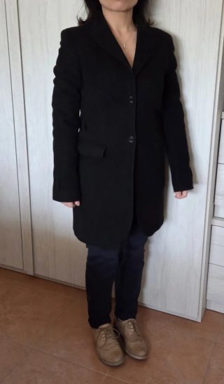 Cappotto nero elegante