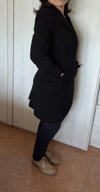 Cappotto nero elegante
