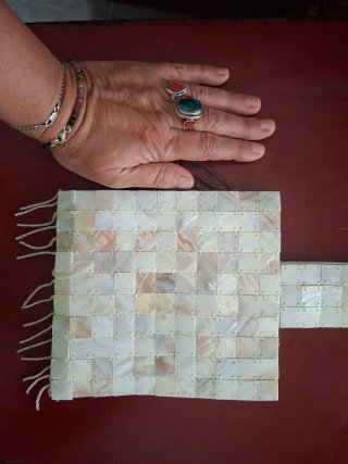 Bolso de fiesta nácar