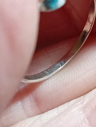 Anillo Plata Ley granate