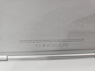 Tastiera Magica Apple A3340 Bianca, Come Nuova