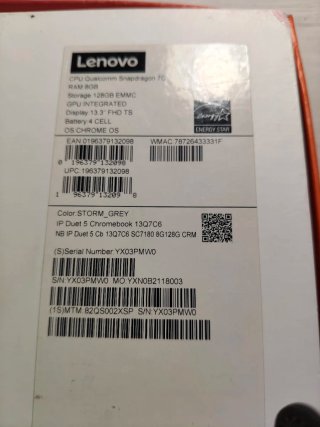 Portátil Lenovo Duet 5 Gris