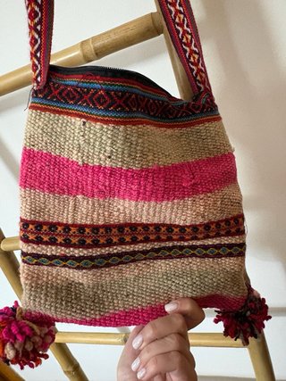 Bandolera Peruana Tejida Multicolor