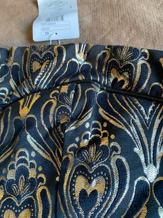 Vestido NAF NAF negro y dorado talla 42