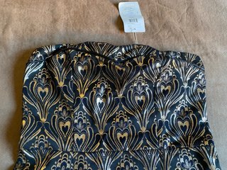 Vestido NAF NAF negro y dorado talla 42