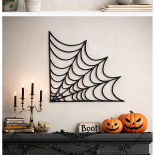 3 Ragnatele Decorative da Parete Nere