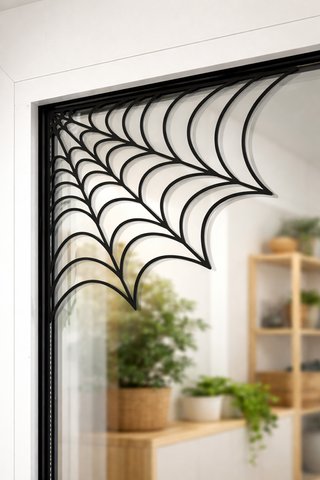 3 Ragnatele Decorative da Parete Nere