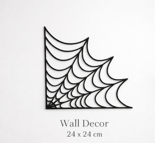 3 Ragnatele Decorative da Parete Nere