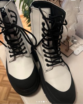 Botas NO NAME piel blancas