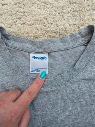 T-shirt Reebok Classic Vintage Cinza L