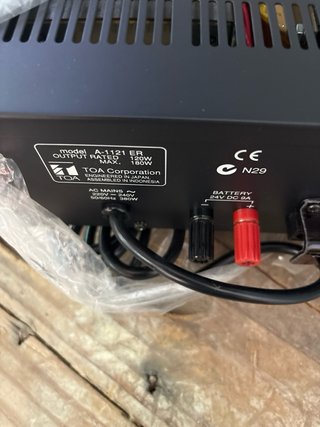 Amplificador profesional TOA A-1121 ER 120W