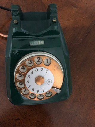 Lampada artigianale telefono vintage