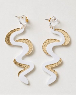 Pendientes acrílicos corazón y ondas, nuevos