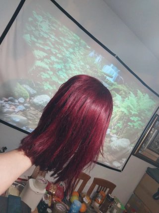 Hermosa Peluca Corta Pelirroja