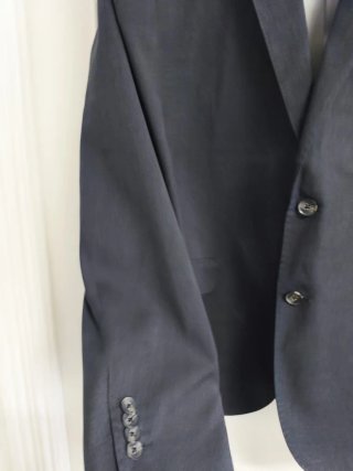 Blazer Lana Mezcla Negro Talla 58