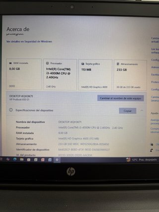 Portátil HP