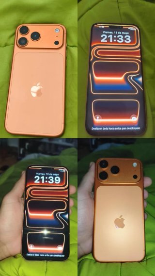 iPhone 17 Pro Max Dorado/Naranja