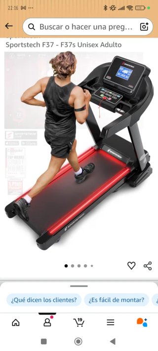 Cinta de correr Sportstech plegable