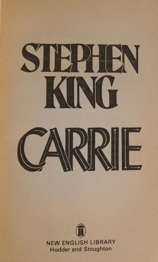 Carrie - Stephen King (New English Library -1992)