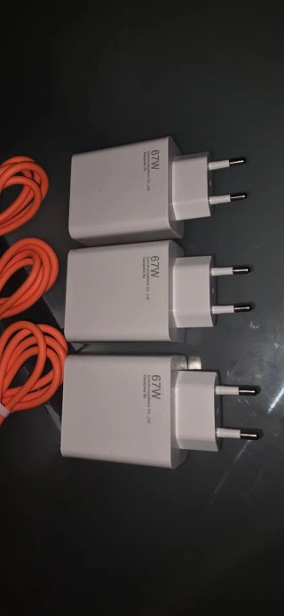 Set 3 Caricatori 67W + 3 Cavi USB-C