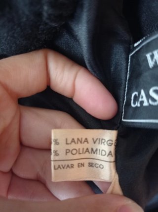 Abrigo largo de lana virgen