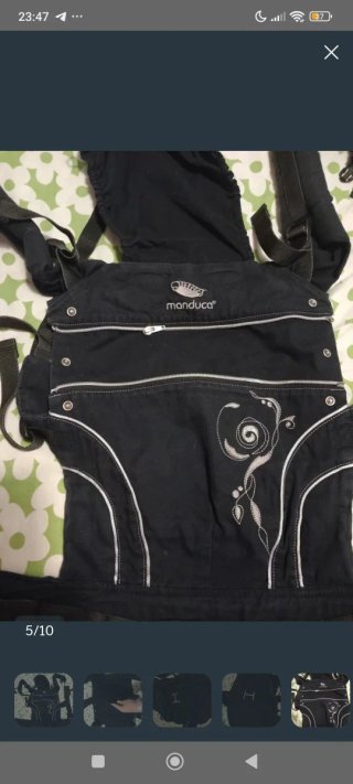 Mochila Portabebés Ergonómica Manduca Negra