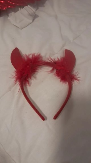 Disfraz Ángel y Demonio Tutú Blanco y Rojo