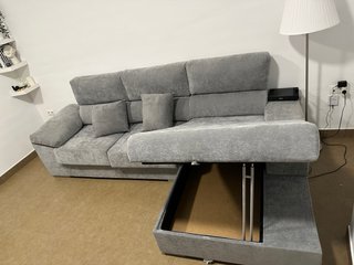 Sofá Chaiselongue Gris