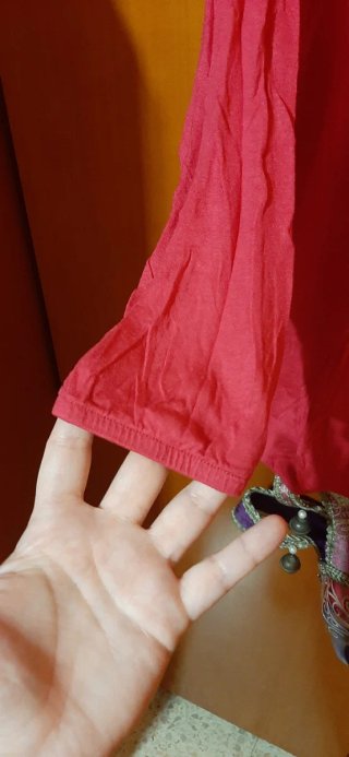 Blusa rosa fucsia Shana talla M Manga 3/4 finita