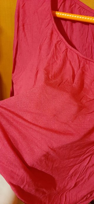 Blusa rosa fucsia Shana talla M Manga 3/4 finita