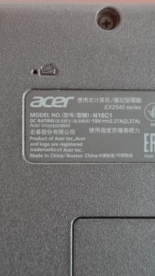 Portatile Acer Extensa 15 (EX2540) - Per riparazione o ricambi