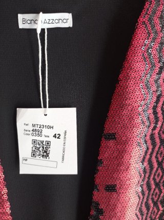 Chaleco fiesta lentejuelas lurex