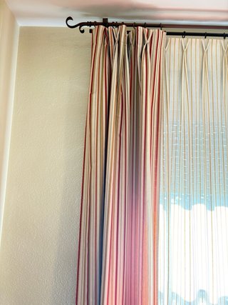 Cortinas de salón/dormitorio a rayas