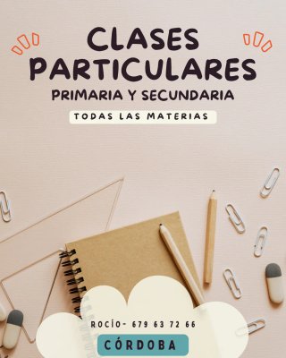 Clases particulares, primaria y secundaria