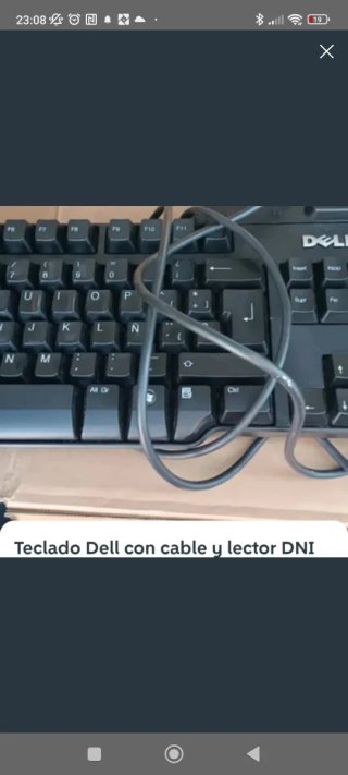 Teclado Dell con Lector DNI