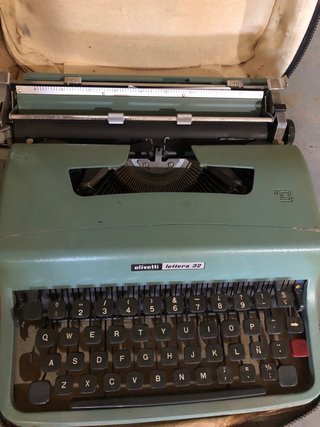 Olivetti Lettera 32 Máquina de Escribir Verde