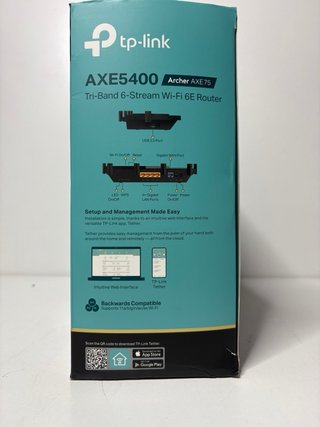 : TP-Link Archer AXE75 AXE5400 WiFi 6E Router